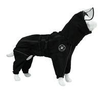 Hixingo Manteau d'hiver à Pattes pour Chien, XS-5XL Veste Chaude et Froide pour Chien Intérieur et Extérieur Vêtements pour Petit Moyen Grands Chiens (Noir,XS)
