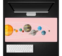 Hixingo Modèle de Planète Tapis de Souris XXL/XL/L, Tapis de Souris Gamer, Tapis Souris avec Bords Cousus, Tapis de Souris en Base Antidérapante, Convient Gaming, Maison (600x300x3mm,Galaxie 2)