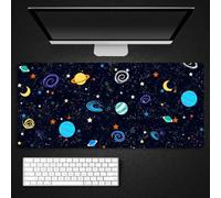 Hixingo Modèle de Planète Tapis de Souris XXL/XL/L, Tapis de Souris Gamer, Tapis Souris avec Bords Cousus, Tapis de Souris en Base Antidérapante, Convient Gaming, Maison (800x300x3mm,Galaxie 4)