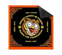Hixingo Motif Animaux rigolos Tapis de Mahjong (Lion,80x80cm) | 50/60/80/90cm Tapis de Jeu Épais Antibruit Tapis de Table avec Dos en Caoutchouc et Antidérapant pour Dominos Cartes