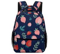 Hixingo Motif de Fruits Sac à Dos Enfants Fille Garçons, Confortable Jardin d'enfants Cartable Primaire Maternelle, Petit Adolescents Sac a Dos Grande Capacité (Fraise,42x31x15cm)
