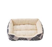Hixingo Panier Chien Chaleur Plaid Peluche Panier Chat en Peluche Coussin Chien, Tapis Animale Antidérapante, Portable Coussin pour Chats, pour Grande Moyen Petit Animale (Bleu,M)