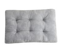 Hixingo Panier Chien XS-3XL Peluche, Panier Chat en Peluche Coussin Chien, Tapis Animale Antidérapante Carré, Portable Coussin pour Chat, pour Grande Moyen Petit Animale (Gris Clair,L-80x55cm)