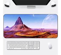 Hixingo Paysage de la Ville Tapis de Souris XXL/XL, Tapis de Souris Gamer, Tapis Souris avec Bords Cousus, Tapis de Souris en Base Antidérapante,Convient Gaming,Maison (900x400x3mm,Pierre)