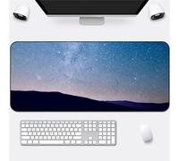 Hixingo Paysage de la Ville Tapis de Souris XXL/XL, Tapis de Souris Gamer, Tapis Souris avec Bords Cousus, Tapis de Souris en Base Antidérapante,Convient Gaming,Maison (600x300x2mm,Ciel étoilé)