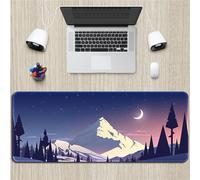 Hixingo Paysages Colorés Tapis de Souris XXL/XL/L, Tapis de Souris Gamer, Tapis Souris avec Bords Cousus, Tapis de Souris en Base Antidérapante,Convient Gaming,Maison (700x300x3mm,Montagne enneigée)