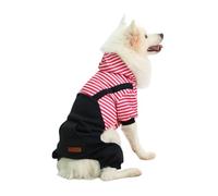 Hixingo Pull pour Chien Petite Moyen Grande Taille, Pull-Over en Polaire pour Chien Manteau Chats Chaud Hiver Polaire Vêtement Chat Hiver par Temps Froid (BD2 Rouge,7XL)