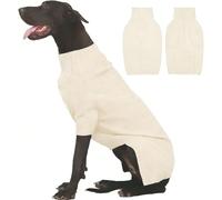 Hixingo Pull pour Chien Petite Moyen Grande Taille, XS-5XL Pull-Over en Tricot pour Chien Manteau Chats Chaud et Doux Hiver Tricot Vêtement Chat Hiver par Temps Froid (YX367 Blanc,XL)