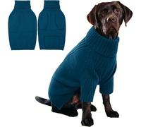 Hixingo Pull pour Chien Petite Moyen Grande Taille, XS-5XL Pull-Over en Tricot pour Chien Manteau Chats Chaud et Doux Hiver Tricot Vêtement Chat Hiver par Temps Froid (YX366 Turquoise,XL)