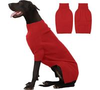 Hixingo Pull pour Chien Petite Moyen Grande Taille, XS-5XL Pull-Over en Tricot pour Chien Manteau Chats Chaud et Doux Hiver Tricot Vêtement Chat Hiver par Temps Froid (YX367 Rouge,XS)