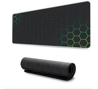Hixingo Ruche Fraîche Tapis de Souris XXL/XL/L, Tapis de Souris Gamer, Tapis Souris avec Bords Cousus, Tapis de Souris en Base Antidérapante, Convient Gaming, Maison (800 * 300 * 3mm,Vert foncé)