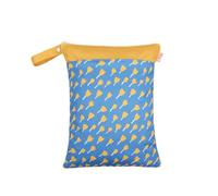 Hixingo Sac à Couche Imperméable, Motif Fleur Sac à Couches Lavables Wet Bag à Fermeture Eclair Réutilisable 1/2/4 Pièce Wet Bags pour Bébé, Voyage Plage Piscine (Fleur Jaune,2 Pièces)