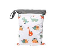 Hixingo Sac à Couche Imperméable, Sac à Couches Lavables Wet Bag à Fermeture Eclair Réutilisable 1/2/4 Pièce Wet Bags pour Bébé, Voyage Plage Piscine Natation Camping (Dessin animé D,4 Pièces)