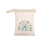 Hixingo Sac à Couche Imperméable, Style Dessin Animé Sac à Couches Lavables Wet Bag à Fermeture Eclair Réutilisable 1/2/4 Pièce Wet Bags pour Bébé, Voyage Plage (Dessin animé,1 Pièce)