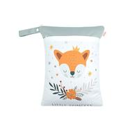 Hixingo Sac à Couche Imperméable, Style Dessin Animé Sac à Couches Lavables Wet Bag à Fermeture Eclair Réutilisable 1/2/4 Pièce Wet Bags pour Bébé, Voyage Plage (Renard de Dessin animé,2 Pièces)