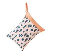 Hixingo Sac à Couche Imperméable, Style Dessin Animé Sac à Couches Lavables Wet Bag à Fermeture Eclair Réutilisable 1/2/4 Pièce Wet Bags pour Bébé, Voyage Plage (Cactus Vert,4 Pièces)