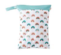 Hixingo Sac à Couche Imperméable, Style Dessin Animé Sac à Couches Lavables Wet Bag à Fermeture Eclair Réutilisable 1/2/4 Pièce Wet Bags pour Bébé, Voyage Plage (Arc-en-Ciel,4 Pièces)