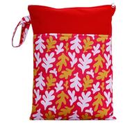 Hixingo Sac à Couches Coloré, Réutilisable Sac à Maillot Mouillé Étanche Organiseur Pochette Couche Lavable, Eclair Wetbag de Voyage avec Double Fermeture Eclair et Poches (Rouge,6 pièces)
