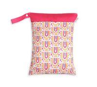Hixingo Sac à Couches Imprimé Nordique, Réutilisable Sac à Maillot Mouillé Étanche Organiseur Pochette Couche Lavable, Eclair Wetbag de Voyage avec Double Fermeture Eclair (Arc-en-Ciel,2 pièces)