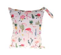Hixingo Sac à Couches Lavables, Réutilisable Sac à Maillot Mouillé 30x36cm Organiseur Pochette Couche Lavable, Imperméable Eclair Wetbag de Voyage pour Les Plage Piscine (Plantes Tropicales,3 Packs)