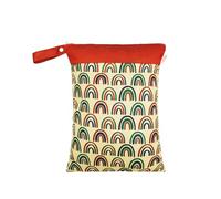 Hixingo Sac à Couches Lavables, Réutilisable Sac à Maillot Mouillé 30x40cm Organiseur Pochette Couche, Imperméable Eclair Wetbag de Voyage pour Les Plage Piscine (brunâtre 015,3 Packs)