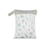 Hixingo Sac à Couches Lavables, Réutilisable Sac à Maillot Mouillé 30x40cm Organiseur Pochette Couche, Imperméable Eclair Wetbag de Voyage pour Les Plage Piscine (Feuille 010,3 Packs)