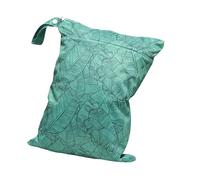Hixingo Sac à Couches Motif Plante Verte,Réutilisable Sac à Maillot Mouillé Étanche Organiseur Pochette Couche Lavable,Eclair Wetbag de Voyage avec Double Fermeture Eclair (Plantes 2,2 pièces)