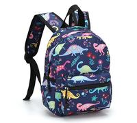 Hixingo Sac à Dos Double Couche pour Enfants Fille et Garçon, Motif de Voiture Unisexe Durable et Léger Ados Cartable pour Maternelle Primaire Campings Voyage (Bleu foncé,S 20x10x26.5cm)