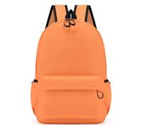 Hixingo Sac a Dos Enfant Fille de 3 à 10 Ans, Couleur Pure, Cartable Maternelle, Sac a Dos Grande Capacité, Idée Cadeau, pour Petit Adolescents (Couleur orange,S)