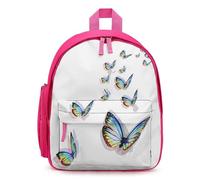 Hixingo Sac a Dos Enfant Fille de 3 à 10 Ans, Imprimé Papillon, Cartable Maternelle, Sac a Dos Grande Capacité, Idée Cadeau, pour Petit Adolescents (Vol libre)