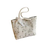 Hixingo Sac à Main en Paille pour Femmes Grande Capacité Mode Boho Sac Tissé à la Main Plage d'été pour Voyage Vacances Achats et Prendre des Photos (Blanc,30x23x7cm)