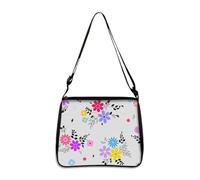 Hixingo Sac a Main Femme Grand, Sac Cabas Femme Tote Bag Sac en Toile Femme Shopper Porté Epaule Bandoulière Sac à Main Pliable pour l'école, Travail, Shopping, Classic Fleurs (Fleurs,22 * 20 * 7cm)