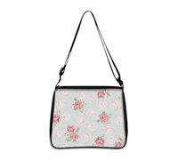 Hixingo Sac a Main Femme Grand, Sac Cabas Femme Tote Bag Sac en Toile Femme Shopper Porté Epaule Bandoulière Sac à Main Pliable pour l'école, Travail, Shopping, Classic Fleurs (Rose 1,28 * 24 * 7cm)