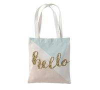 Hixingo Sac de Plage Toile XXL Femme Homme, Grand Sac de Plage en Été Cabas de Piscine Pliable Léger Beach Tote Bag pour Vacances, Gymnase, Voyage, Shopping (37 * 33cm,Géométrie 4)