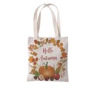Hixingo Sac de Plage Toile XXL Femme Homme, Grand Sac de Plage en Été Cabas de Piscine Pliable Léger Beach Tote Bag pour Vacances, Gymnase, Voyage, Shopping (37 * 33cm,Citrouille 45)