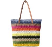 Hixingo Sac de Plage XXL Femme Homme, Grand Sac de Plage en Été Cabas de Piscine Pliable Léger Beach Tote Bag pour Vacances, Gymnase, Voyage, Shopping (47 * 36 * 16cm,Multicolore 4)