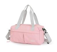 Hixingo Sac de Sport pour Femme et Homme, Sac de Voyage Week-End Pliable Cabine 35 litres Grand Volume pour Les Voyages d'affaires et Les Escapades du Weekend (Rose,38x19x19cm)