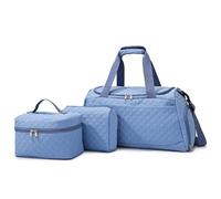 Hixingo Sac de Sport pour Femme et Homme, Sac de Voyage Week-End Pliable Cabine 35 litres Grand Volume pour Les Voyages d'affaires et Les Escapades du Weekend (Bleu,52x24x25cm)