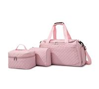 Hixingo Sac de Sport pour Femme et Homme, Sac de Voyage Week-End Pliable Cabine 35 litres Grand Volume pour Les Voyages d'affaires et Les Escapades du Weekend (Rose,52x24x25cm)