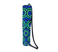 Hixingo Sac de Tapis de Yoga, Boho Grand Cordon de Serrage Sac de Sport avec Cordón Sangle d'épaule Réglable, Sac de Transport de Tapis de Yoga Gym Pilates Fitness (75x15cm,Vert)