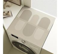 Hixingo Style Nordique Housse de Machine à Laver, Antidérapant Tapis pour Plan de Travail Machine à Laver et Seche Linge, Anti-Poussière Protection Contre les Rayures (Résumé B,50x60cm)