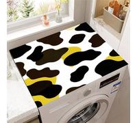 Hixingo Taches de Vache 3D Housse de Machine à Laver, Antidérapant Tapis de Protection Pour Plan de Travail Machine à Laver et Seche Linge Anti-Poussière Protection (Style 5,40x50cm)