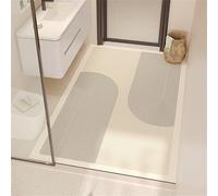 Hixingo Tapis de Bain Antidérapant Grand, Mode Impressions Géométrique Tapis Salle de Bain Diatomite pour Douche Baignoire, Antidérapant Doux Absorbant Séchage Rapide (Empreinte Digitale,50x120cm)