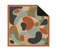 Hixingo Tapis de Mahjong Pliable et Portable 50-90cm l'art Milieu Siècle (Style 4,80x80cm)