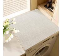 Hixingo Tapis de Protection pour Dessus de Machine à Laver, Housse de Machine à Laver Antidérapant et Résistant aux Rayures pour Buanderie Réfrigérateur et Cuisine (Gris beige,50x60cm)