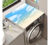 Hixingo Tapis de Protection pour Dessus de Machine à Laver, Housse de Machine à Laver Ciel 3D Antidérapant et Résistant pour Buanderie Réfrigérateur et Cuisine (Constellations bleues,50x60cm)