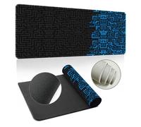 Hixingo Tapis de Souris XXL, 3D Série de Géométrie Abstraite Tapis de Souris Gamer, Tapis Souris avec Bords Cousus,Tapis de Souris en Base Antidérapante,Convient pour Gaming (600x300x3mm,Bleu)