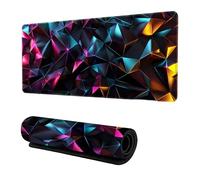 Hixingo Tapis de Souris XXL/XL/L, 3D Style Technologique Tapis de Souris Gamer, Accessoire Bureau avec Bords Cousus, Mouse Pad en Base Antidérapante, Convient pour Gaming (Multicolore,900x400x3mm)