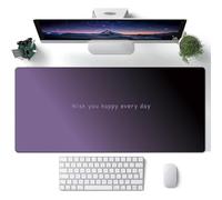 Hixingo Tapis de Souris XXL/XL/L, Gradient Aurora Tapis de Souris Gamer, Accessoire Bureau avec Bords Cousus, Mouse Pad en Base Antidérapante, Convient pour Gaming (Violet 3,800x300x3mm)