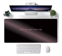 Hixingo Tapis de Souris XXL/XL/L, Gradient Aurora Tapis de Souris Gamer, Accessoire Bureau avec Bords Cousus, Mouse Pad en Base Antidérapante, Convient pour Gaming (Rose 2,1200x600x3mm)